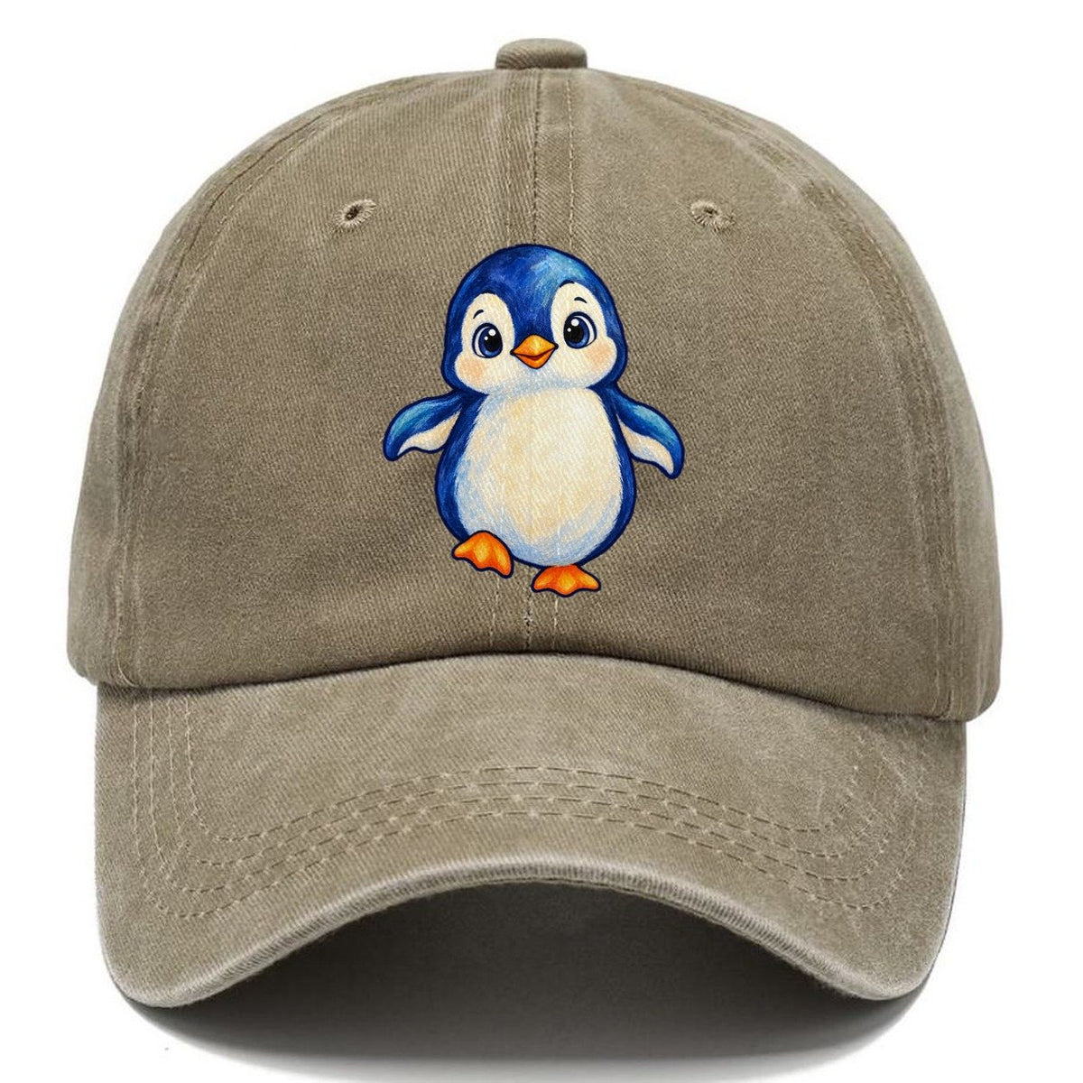 Penguin Front Waddle Sea Sprite Classic Cap – Warm Sand