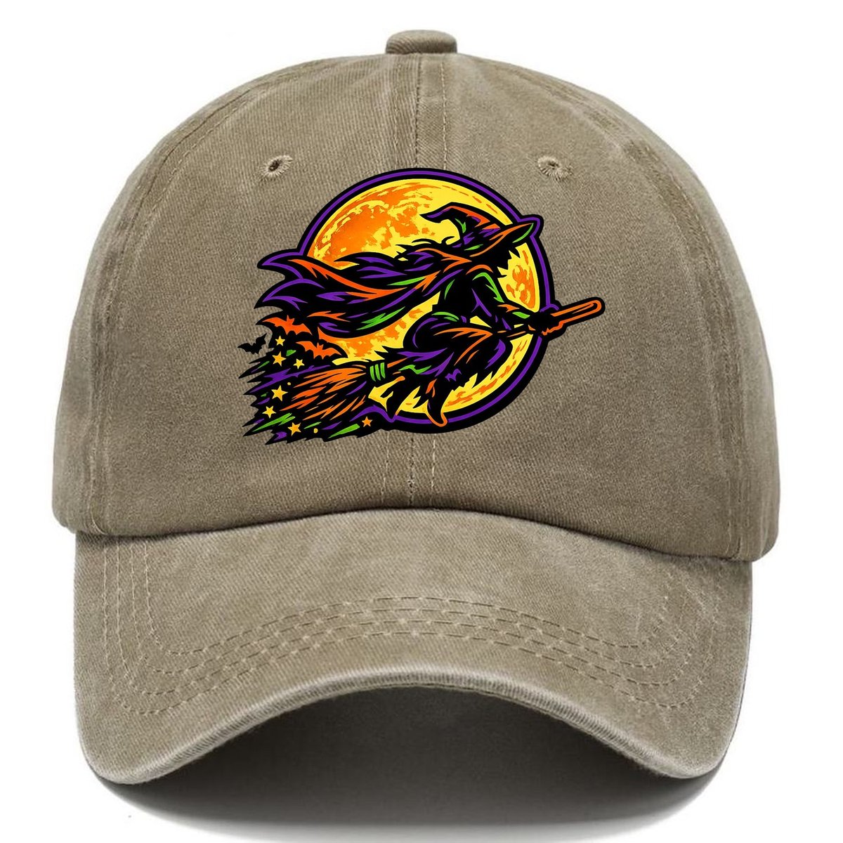 Flying Witch Moon Classic Cap – Warm Sand