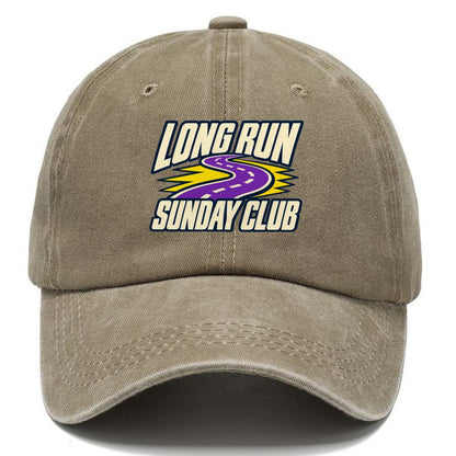Long Run Sunday Club 90S Running Clubs Classic Cap – Warm Sand