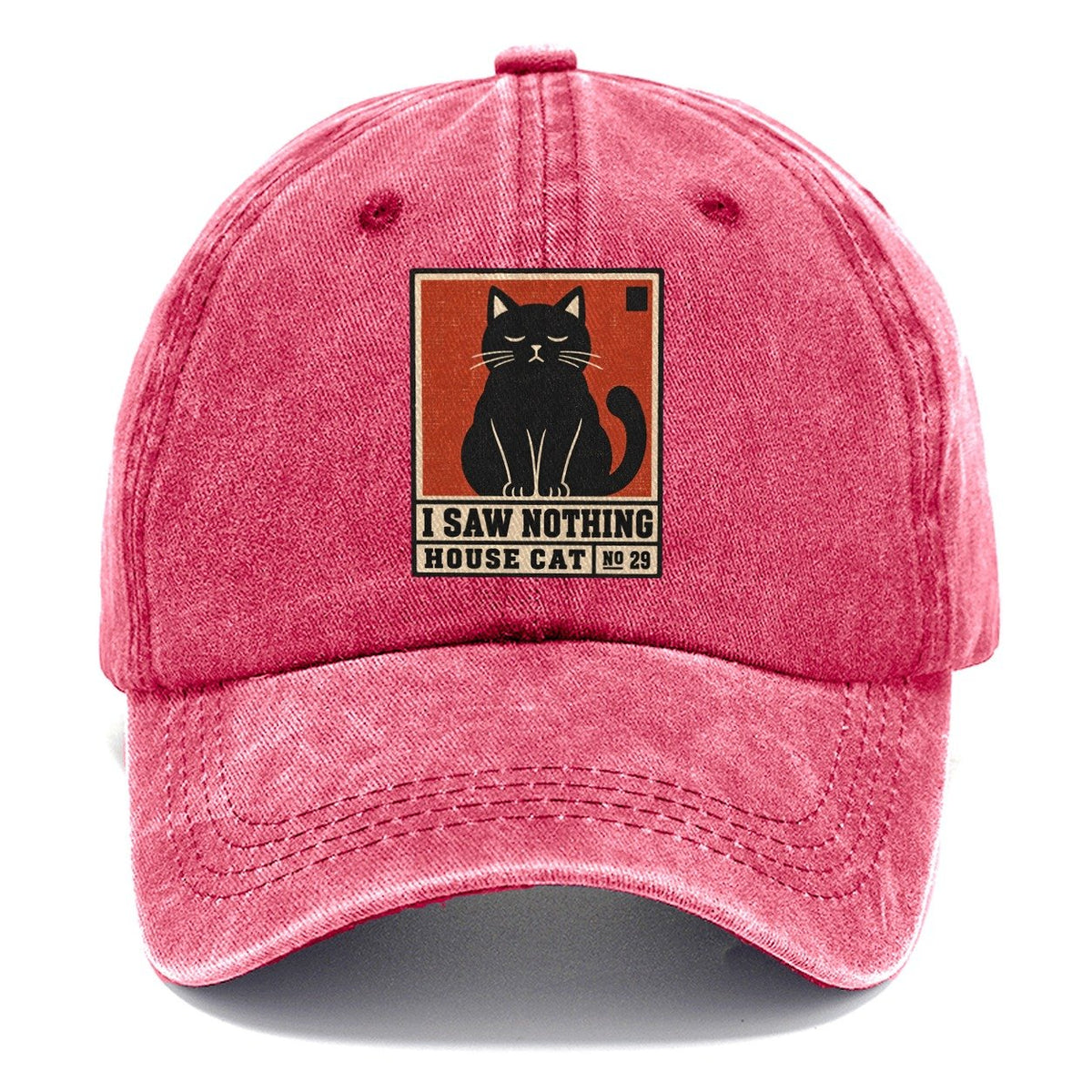 I Saw Nothing Neko Says No Classic Cap – Pomegranate Blush