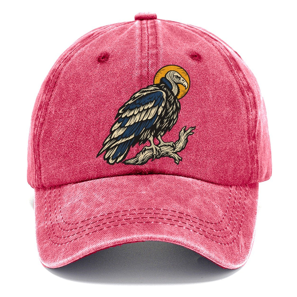 Vulture Solar Disc Sundown Familiars Classic Cap – Pomegranate Blush