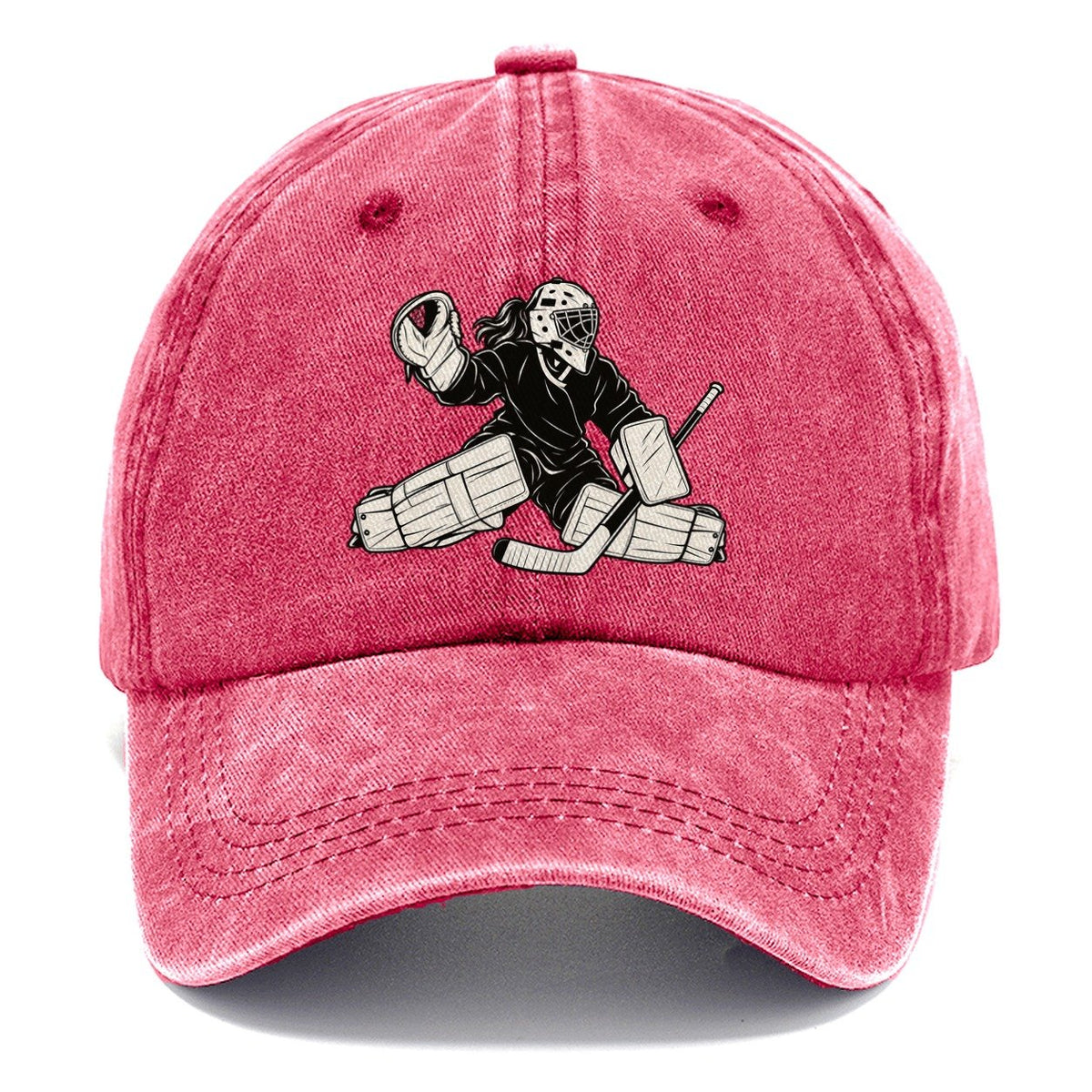 Female Hockey Goalie Classic Cap – Pomegranate Blush