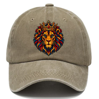 Lion Of Judah Tribal Bold Judaism Heritage Classic Cap – Warm Sand