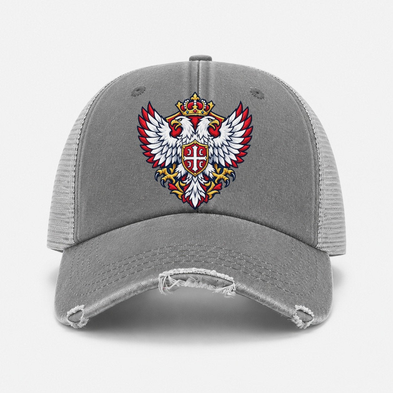Grey — front view