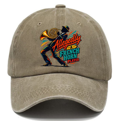 Allegedly A French Horn Player Music Instruments Classic Cap – Warm Sand