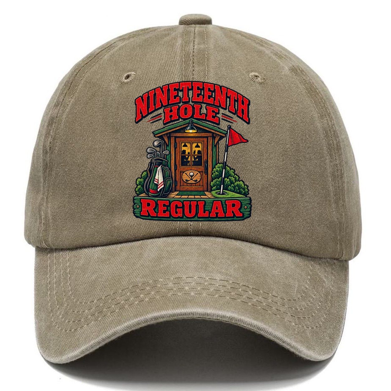 Nineteenth Hole Regular Golf Life Classic Cap – Warm Sand