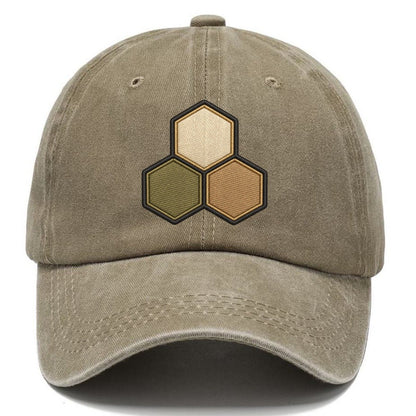 Three Hexagonal Tiles Clustered Board Games Classic Cap – Warm Sand