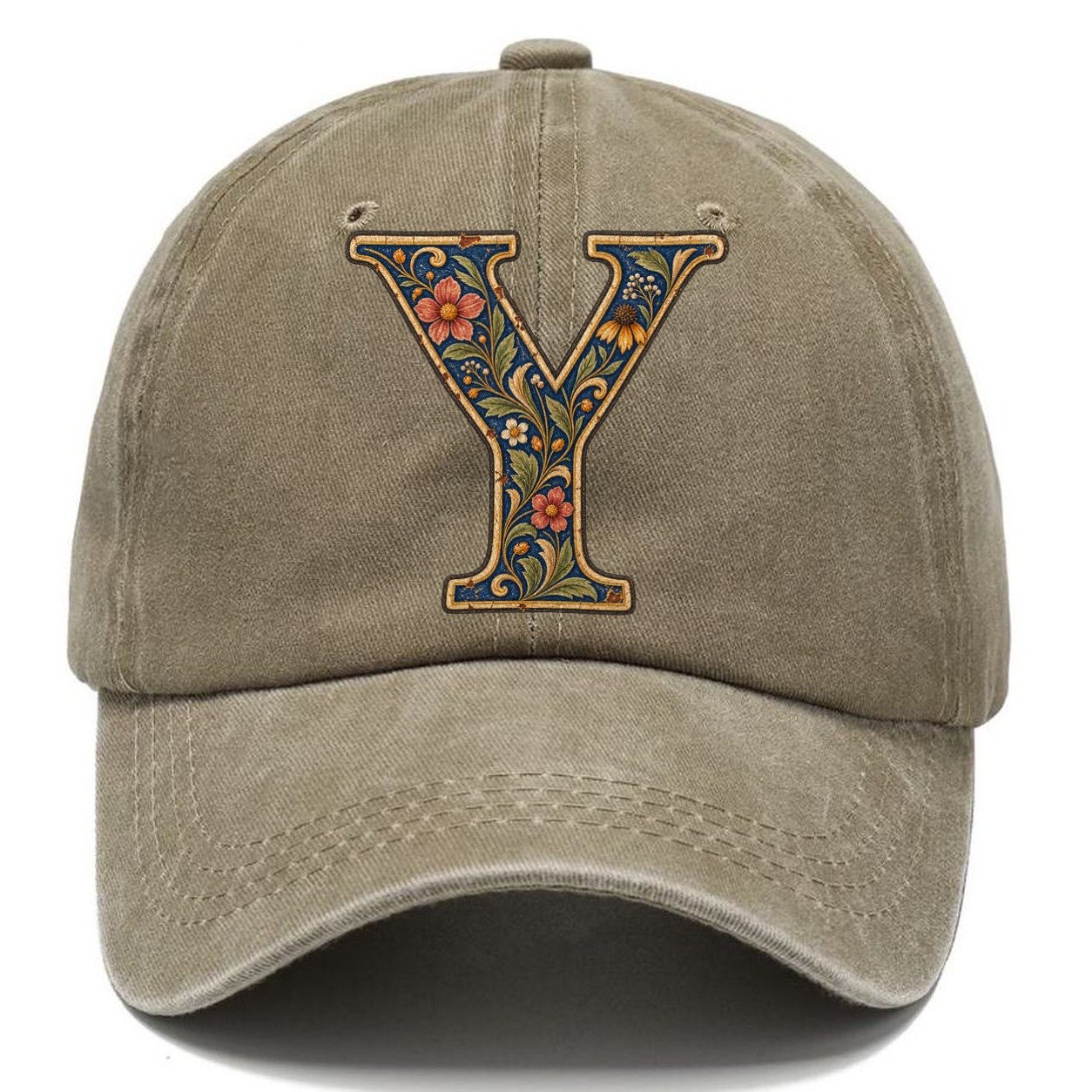 Wildflower Y Monogram Classic Cap – Warm Sand