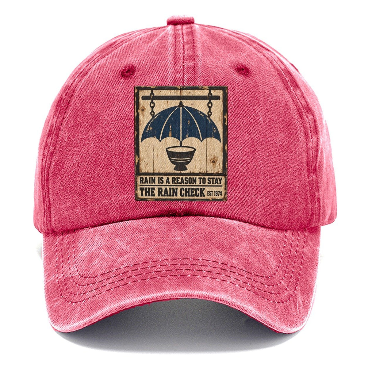 Rain Check Bar Izakaya Rules Classic Cap – Pomegranate Blush