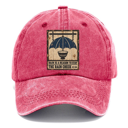 Rain Check Bar Izakaya Rules Classic Cap – Pomegranate Blush