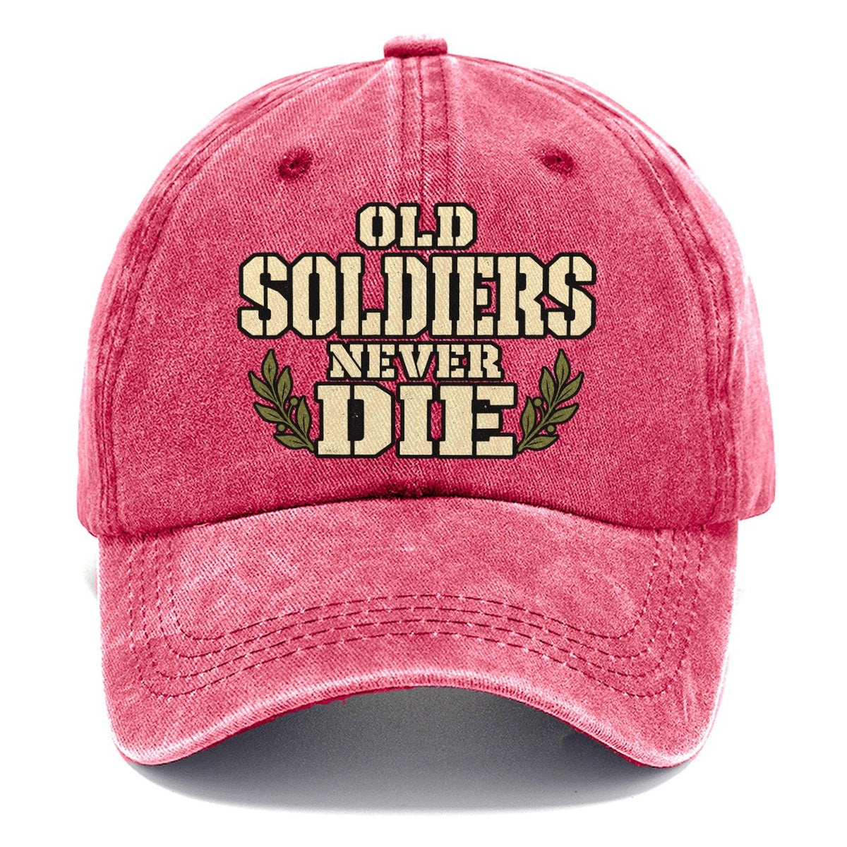 Old Soldiers Never Die Barracks Wit Classic Cap – Pomegranate Blush
