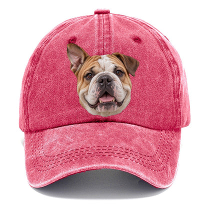 Bulldog One Ear Up Everyday Originals Classic Cap – Pomegranate Blush