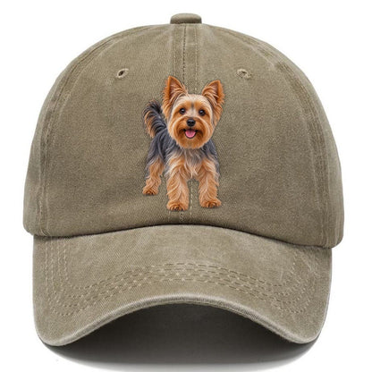 Yorkshire Terrier Standing Top Breeds Classic Cap – Warm Sand