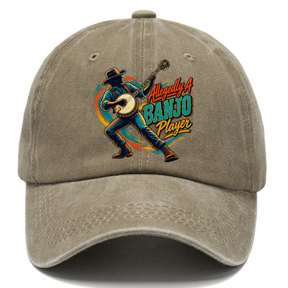 Allegedly A Banjo Player Music Instruments Classic Cap – Warm Sand