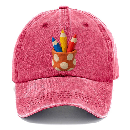 Color Pencil Cup Classic Cap – Pomegranate Blush