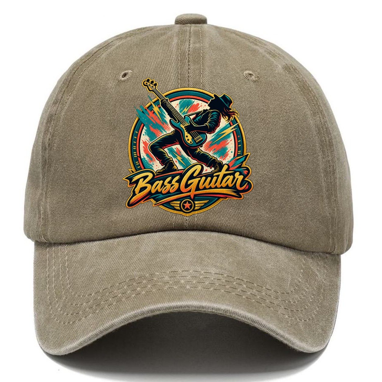 Bass Guitar Crest Music Instruments Classic Cap – Warm Sand
