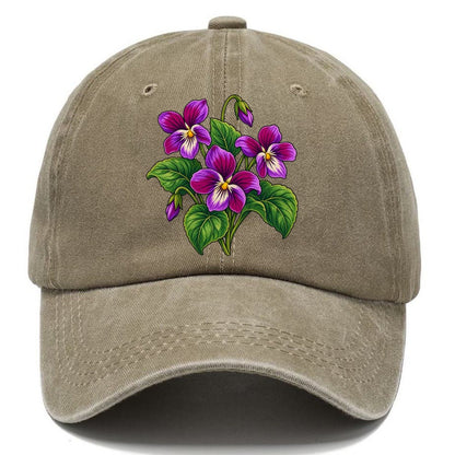 New Brunswick Purple Violet Canada Cultural Icons Classic Cap – Warm Sand