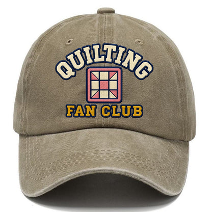 Quilting Fan Club Classic Cap – Warm Sand