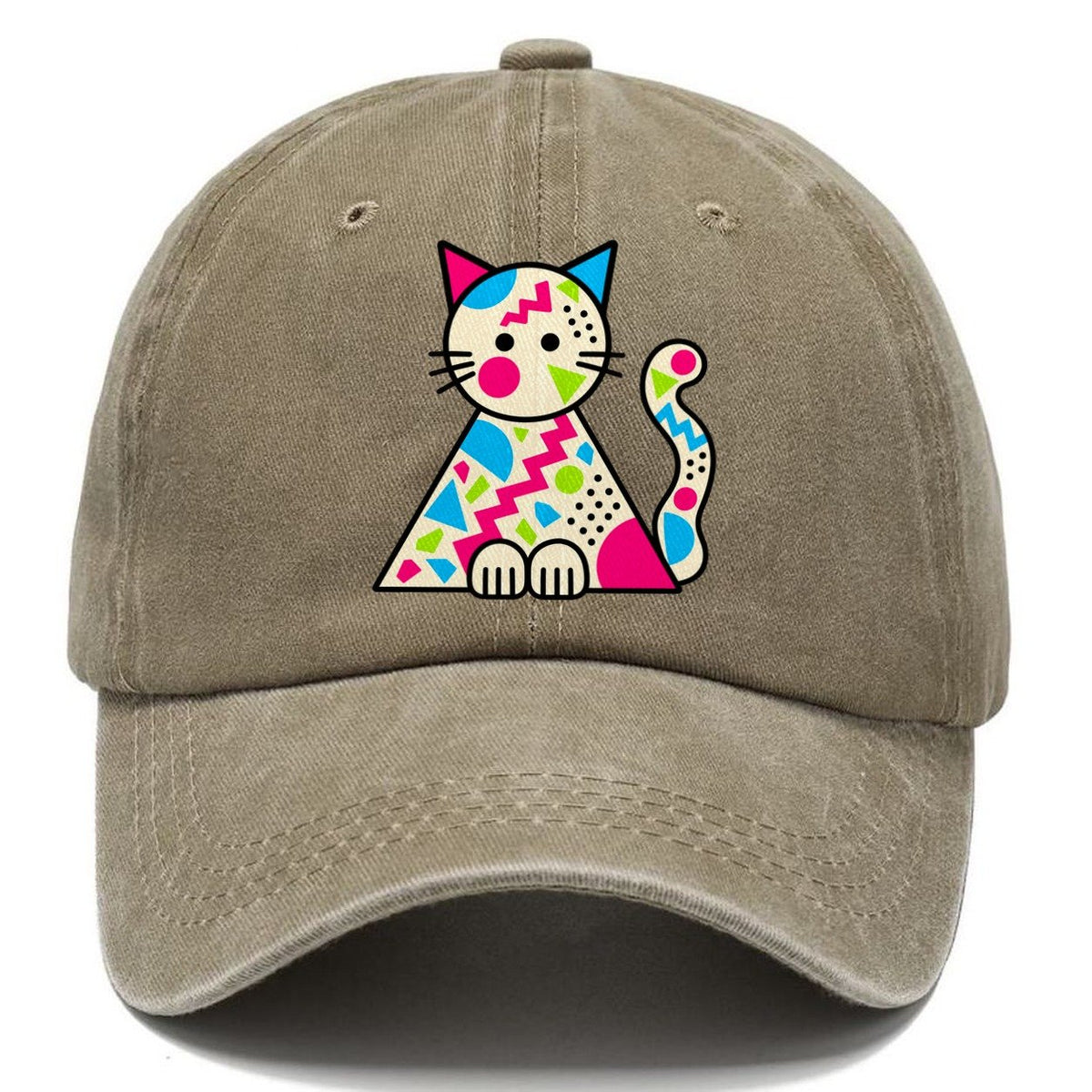 Triangle Cat Crazy Styles Classic Cap – Warm Sand