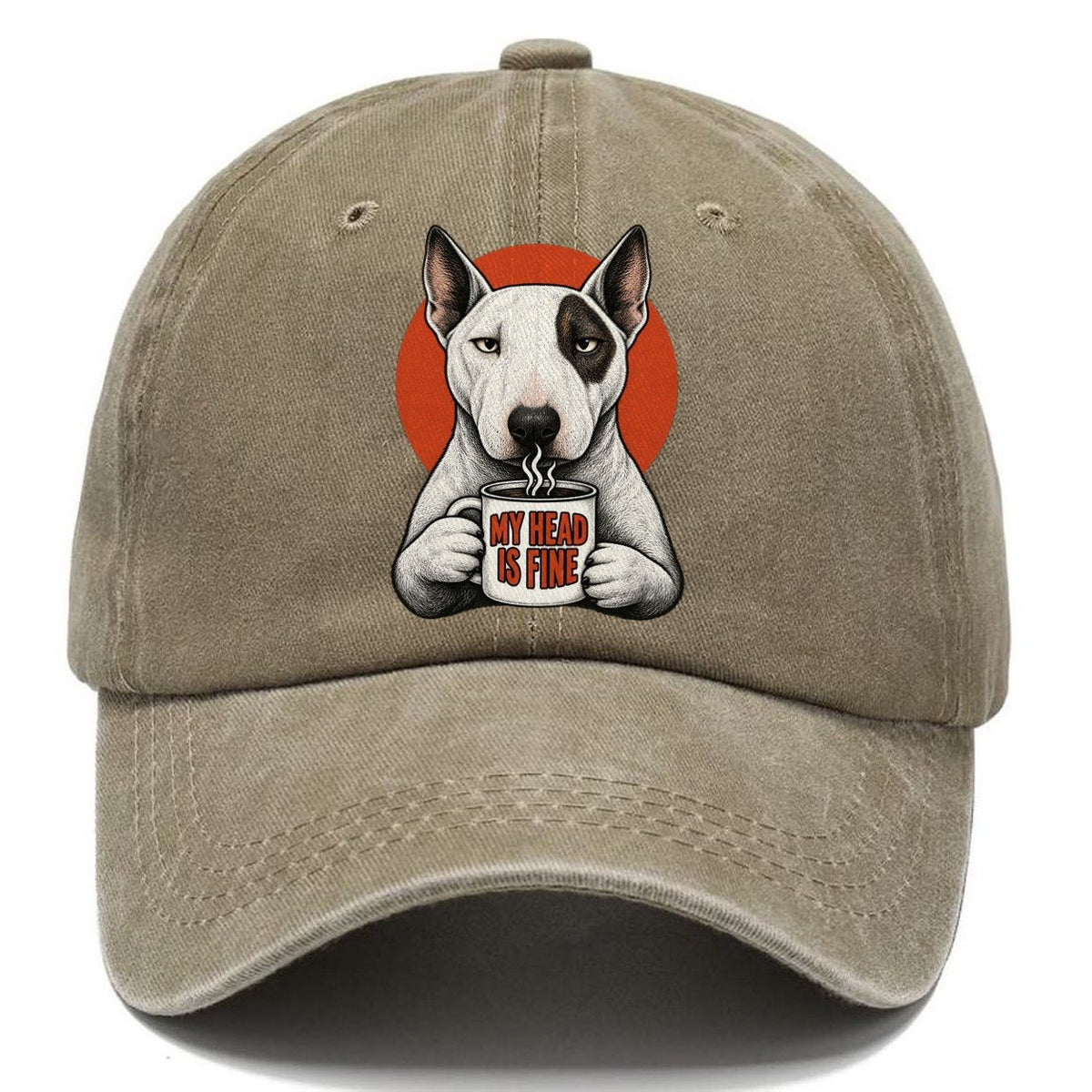 Bull Terrier Mug Truths Dog Mug Truths Classic Cap – Warm Sand