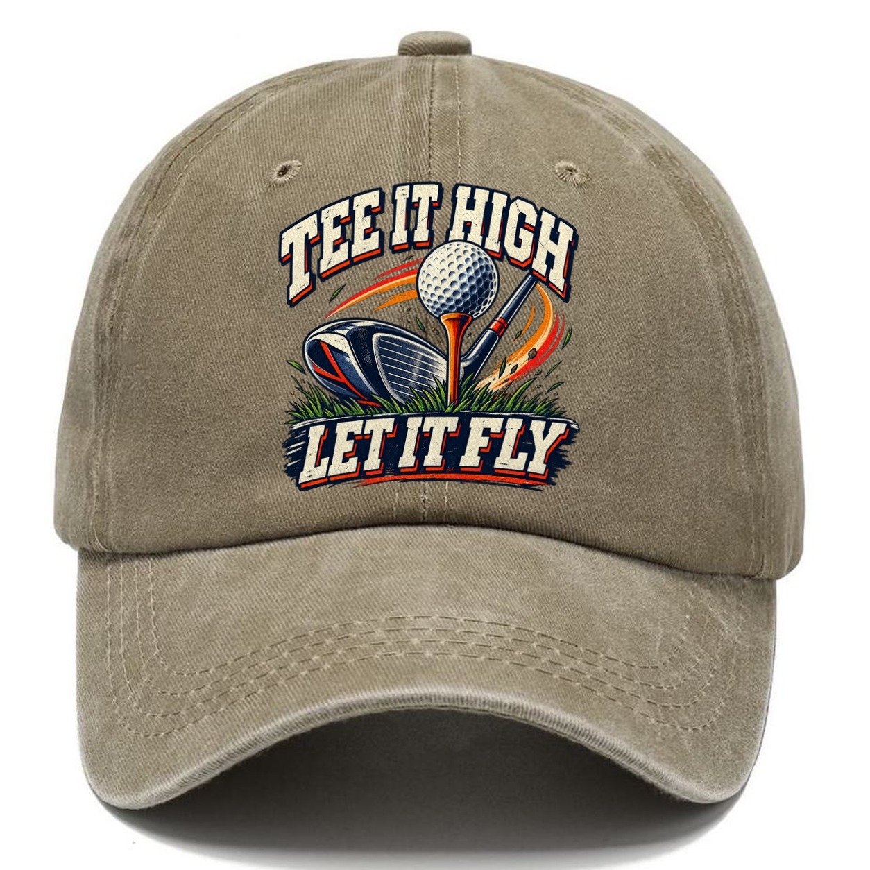 Tee It High Let It Fly Golf Life Classic Cap – Warm Sand