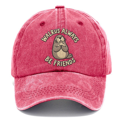 Walrus Animal Puns Classic Cap – Pomegranate Blush