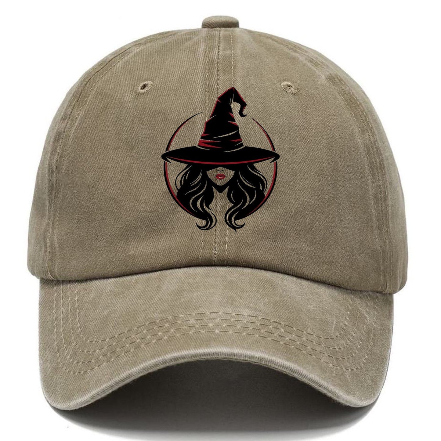 Witch Silhouette Classic Cap – Warm Sand