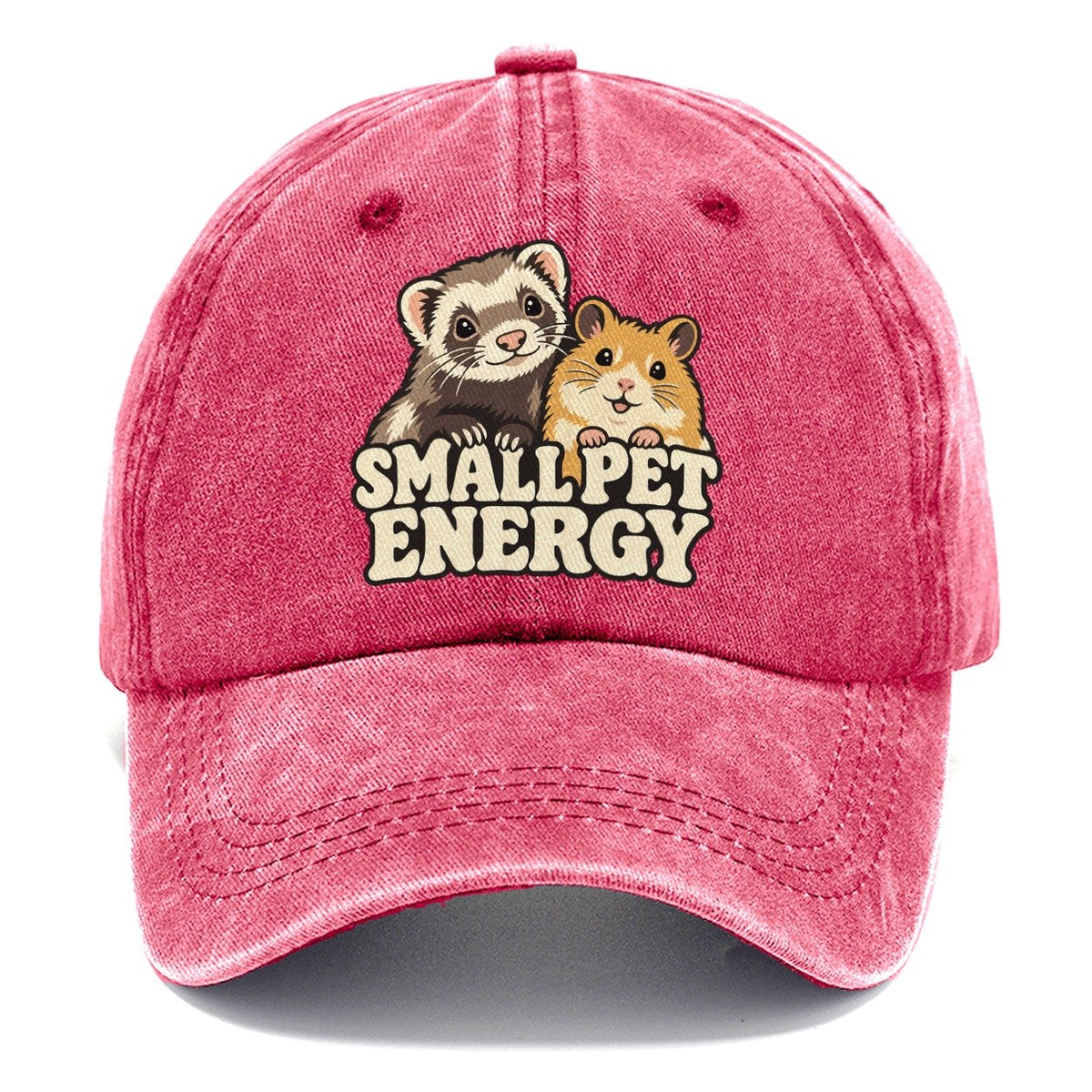 Small Pet Energy Small Pet Logos Classic Cap – Pomegranate Blush
