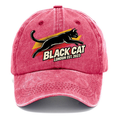 Black Cat London Pop Art Classic Cap – Pomegranate Blush