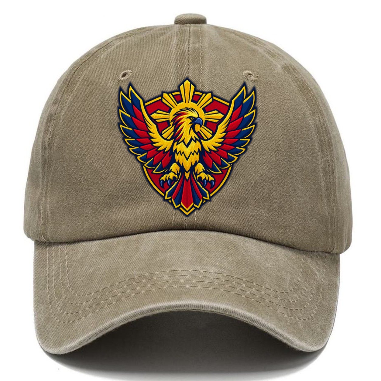 Philippines Minimal Emblem Country Logos Classic Cap – Warm Sand