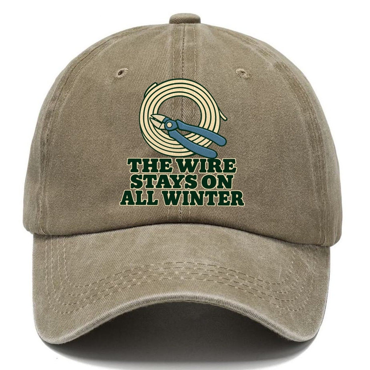 The Wire Stays On All Winter Bonsai Classic Cap – Warm Sand