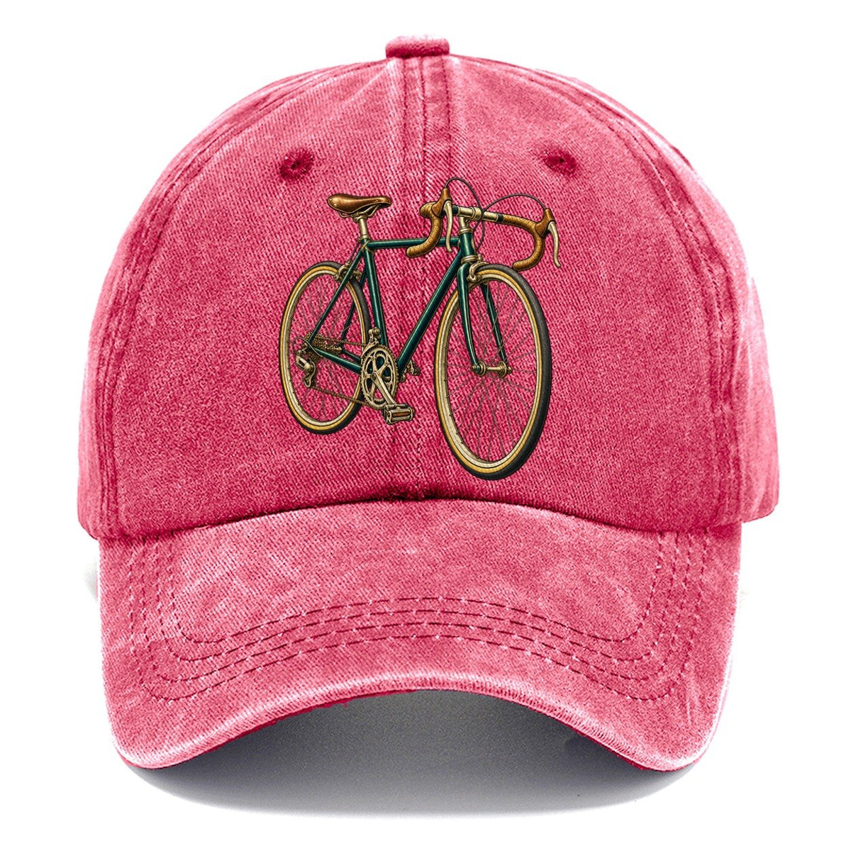 Road Bicycle Front Turn Pastimes Companions Classic Cap – Pomegranate Blush