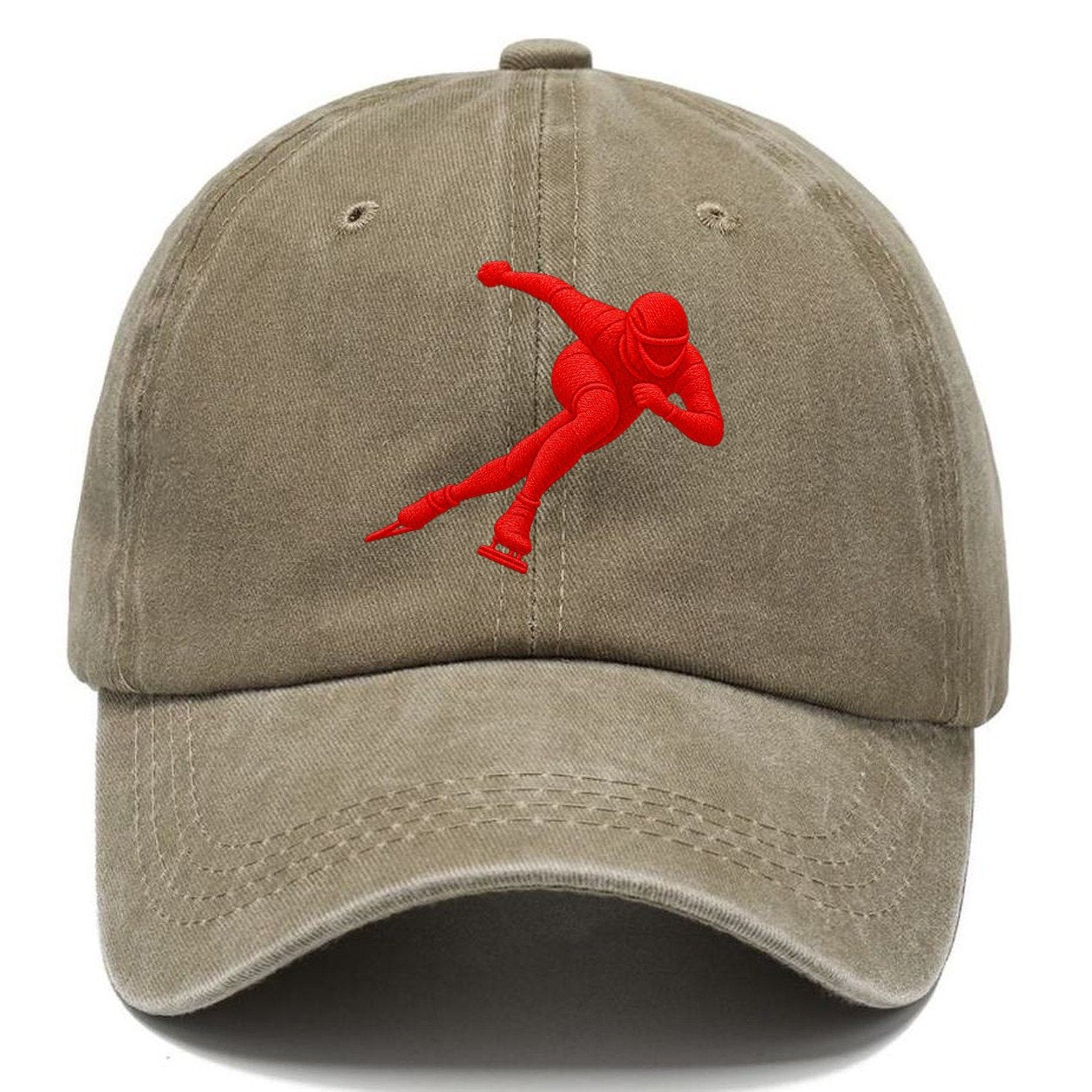 Speed Skater Corner Lean Micro Motion Mark Classic Cap – Warm Sand