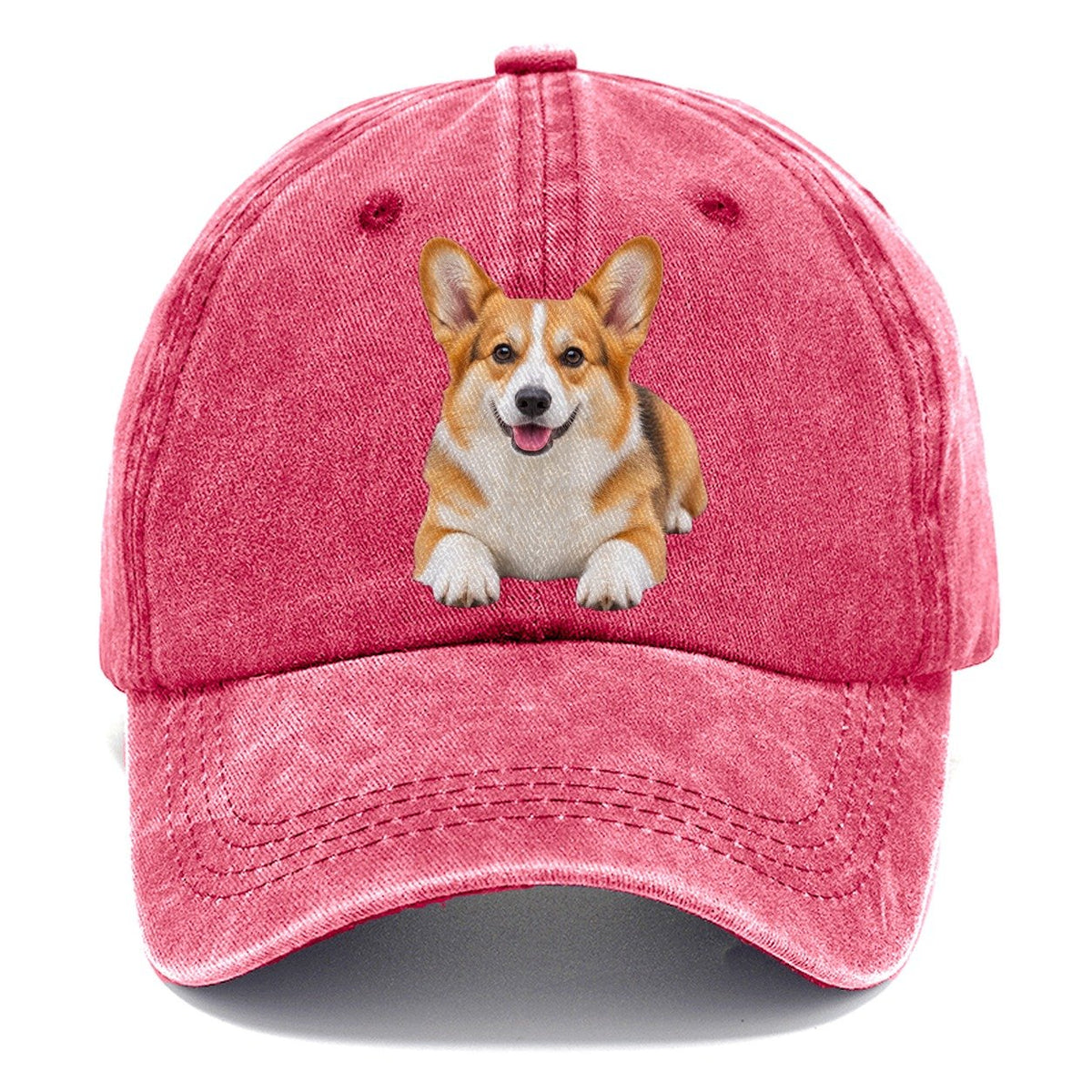 Pembroke Welsh Corgi Lying Down Top Breeds Classic Cap – Pomegranate Blush