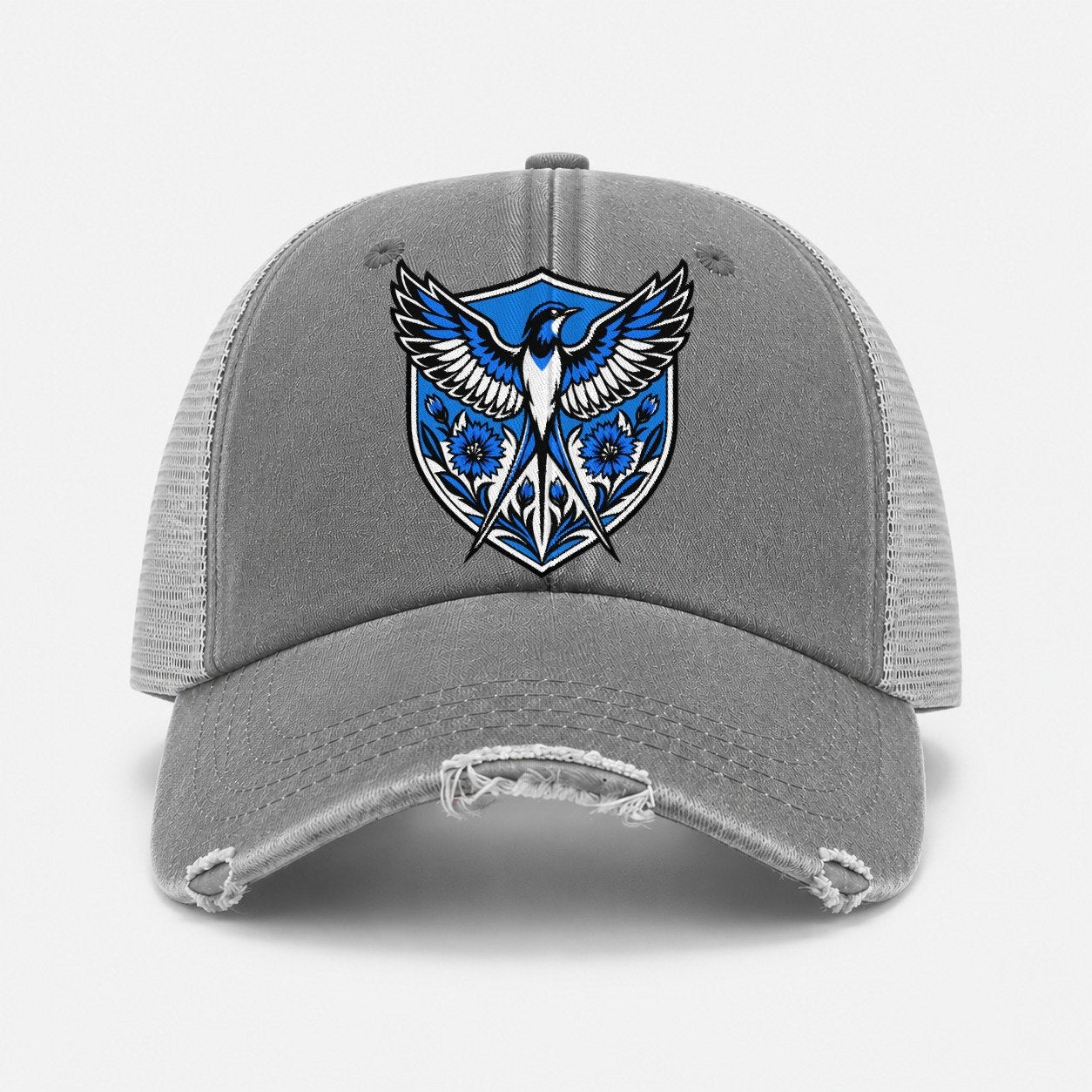 Grey — front view