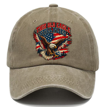 This Old Eagle Still Flies Old Man Strong Classic Cap – Warm Sand