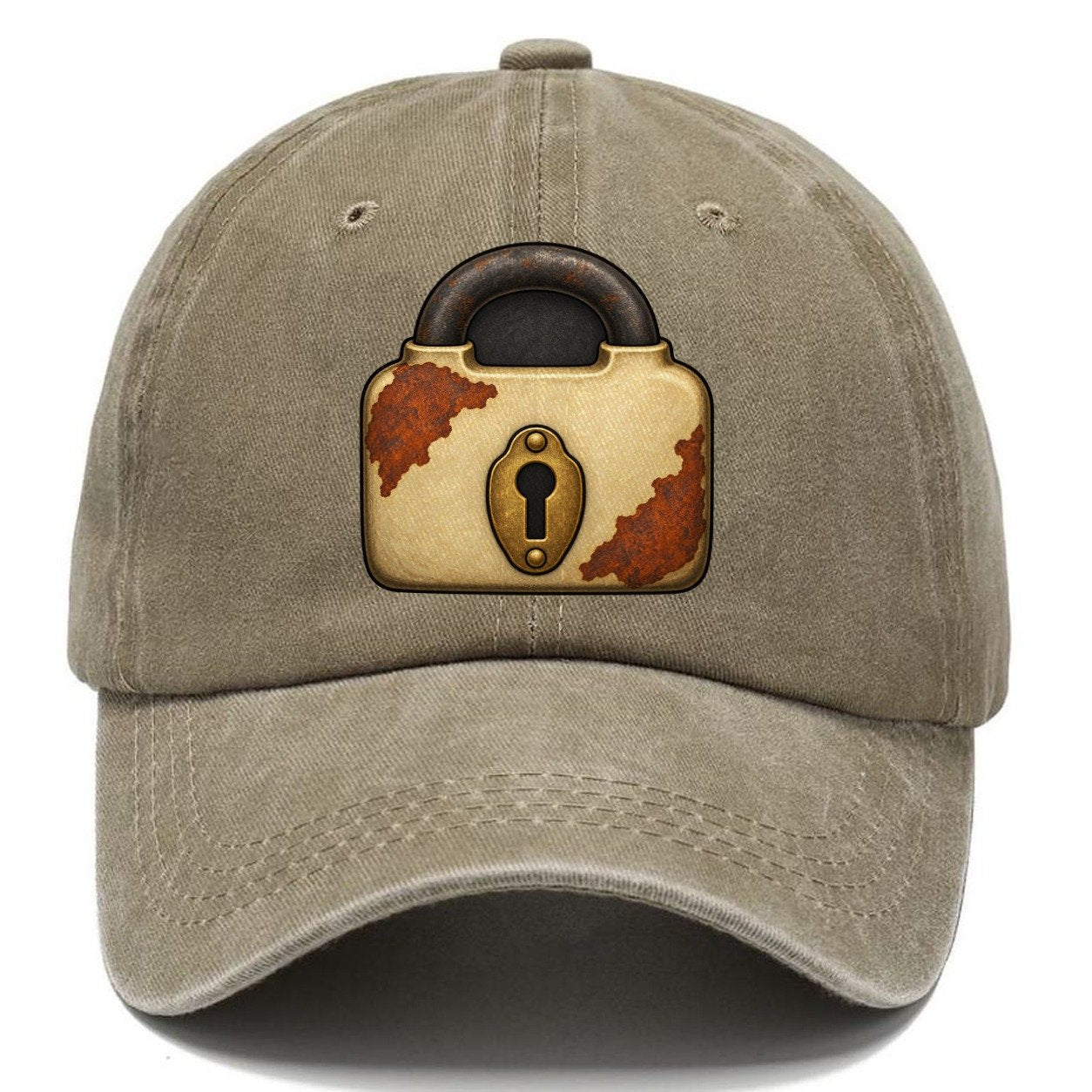 The Old Padlock Treasure Hunting Classic Cap – Warm Sand