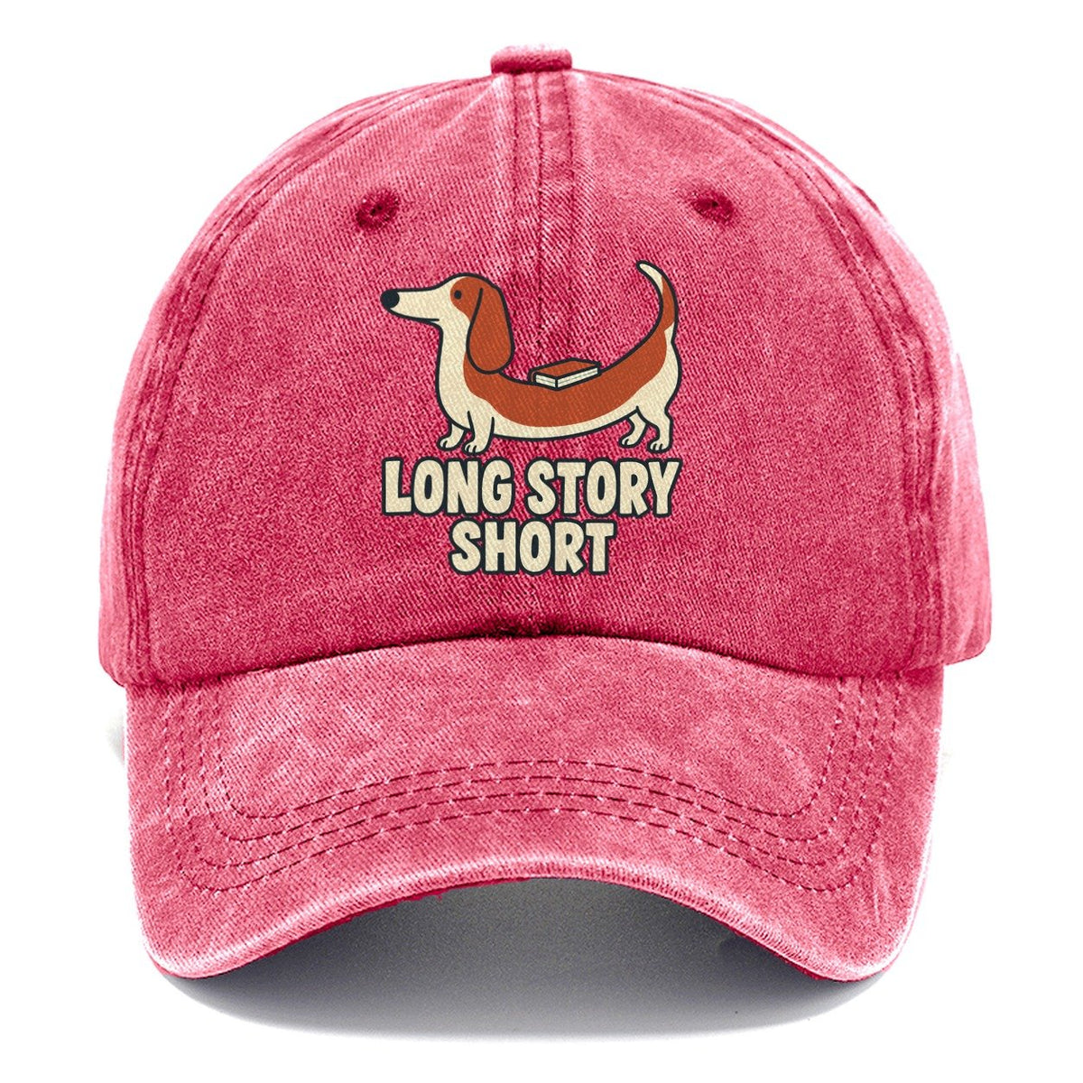 Long Story Short Familiar Punchlines Classic Cap – Pomegranate Blush