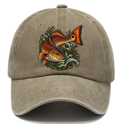 Redfish Tail Spot Fishing Club Classic Cap – Warm Sand
