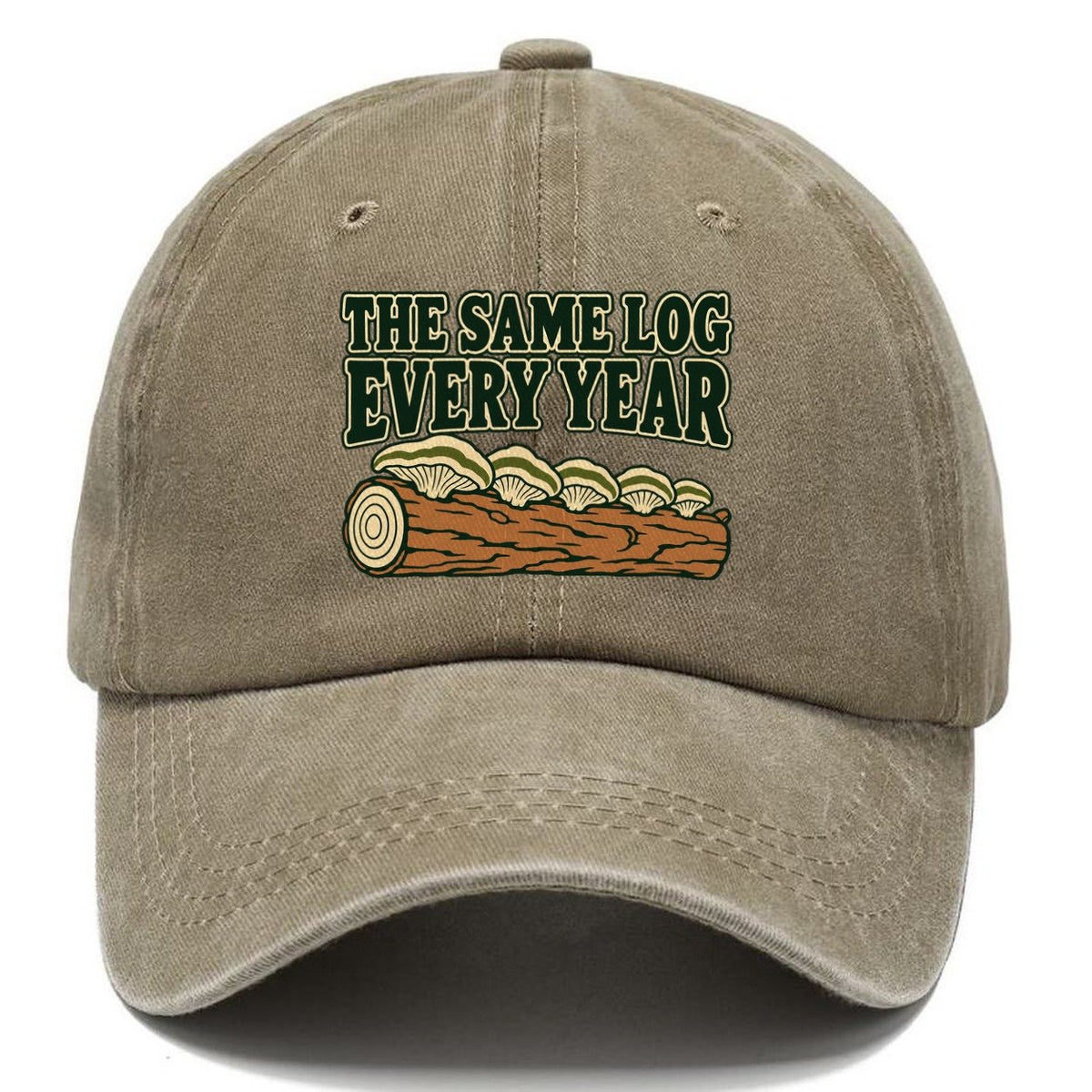 The Same Log Every Year Foraging And Mycology Classic Cap – Warm Sand