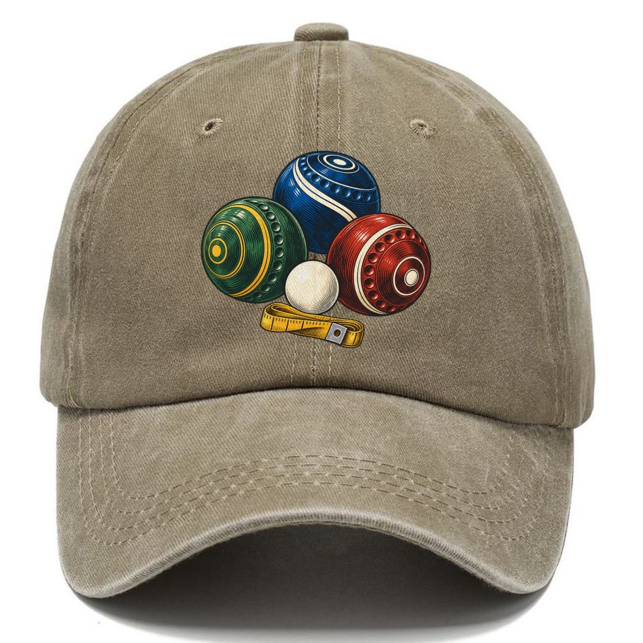 Lawn Bowls And White Jack Australia Cultural Icons Classic Cap – Warm Sand