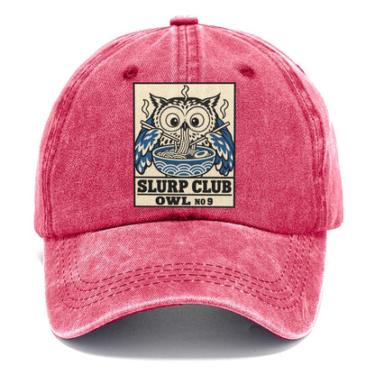 Owl Midnight Slurp Club Classic Cap – Pomegranate Blush