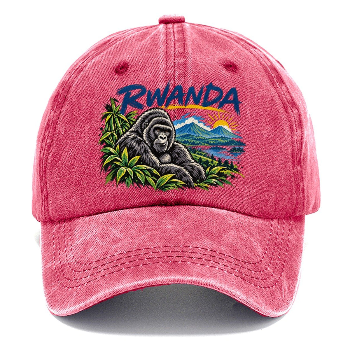 Rwanda Expressive Ink Badge Logo Classic Cap – Pomegranate Blush