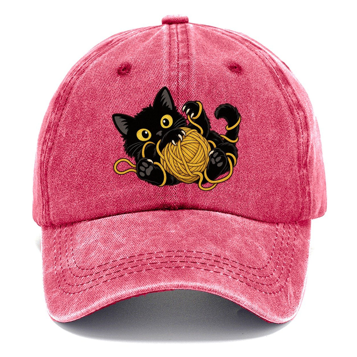 Black Cat Yarn Tangle Fan Favorites Classic Cap – Pomegranate Blush
