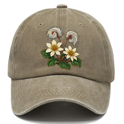Northwest Territories Mountain Avens Canada Cultural Icons Classic Cap – Warm Sand