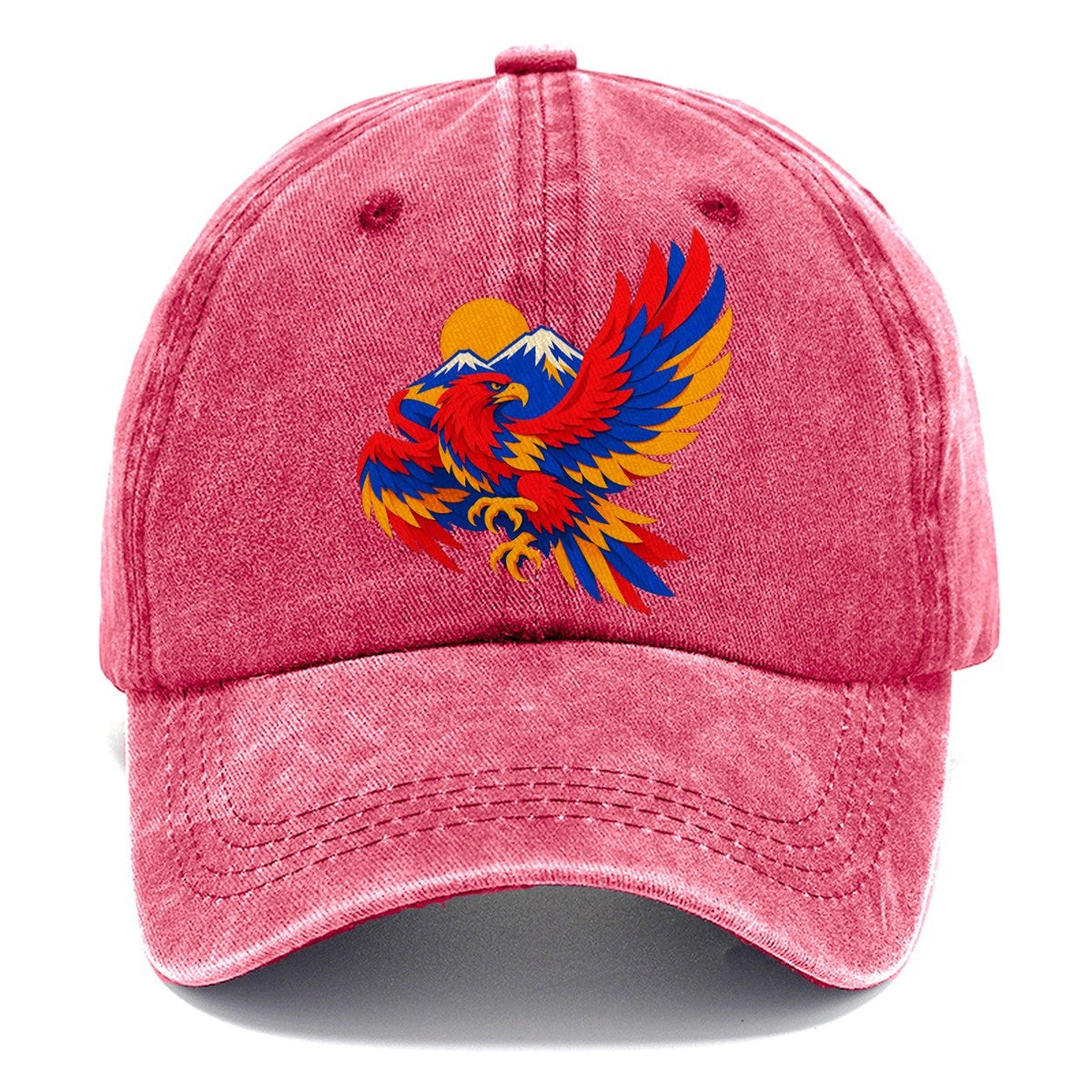 Eagle Over Mountain Sun Classic Cap – Pomegranate Blush