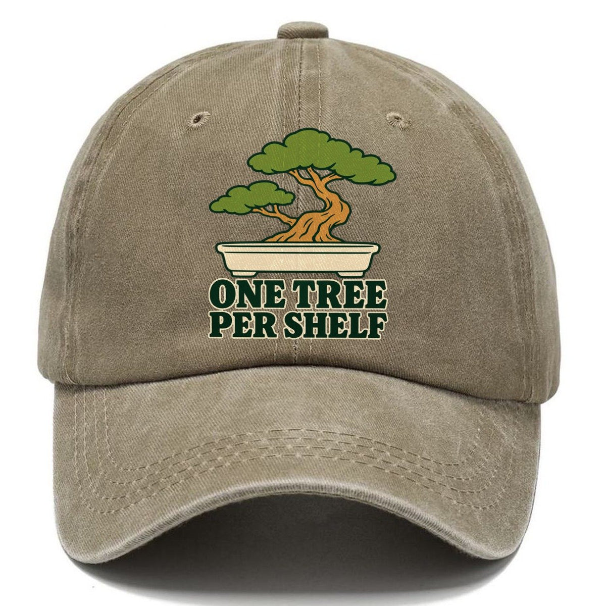One Tree Per Shelf Bonsai Classic Cap – Warm Sand