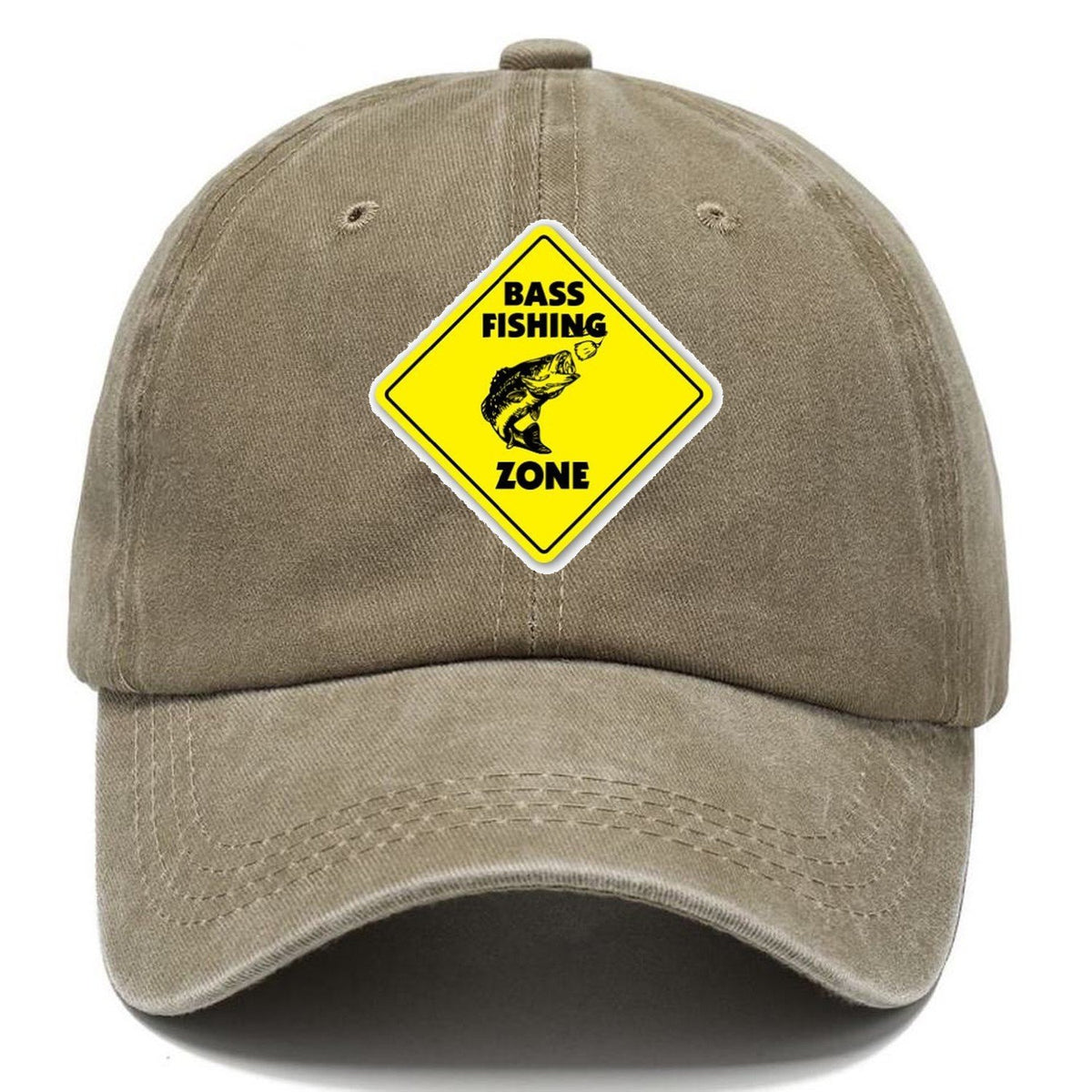 Bass Fishing Zone Classic Cap – Warm Sand