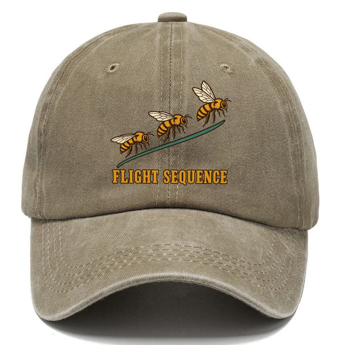 Bee Flight Sequence Beekeeping Classic Cap – Warm Sand