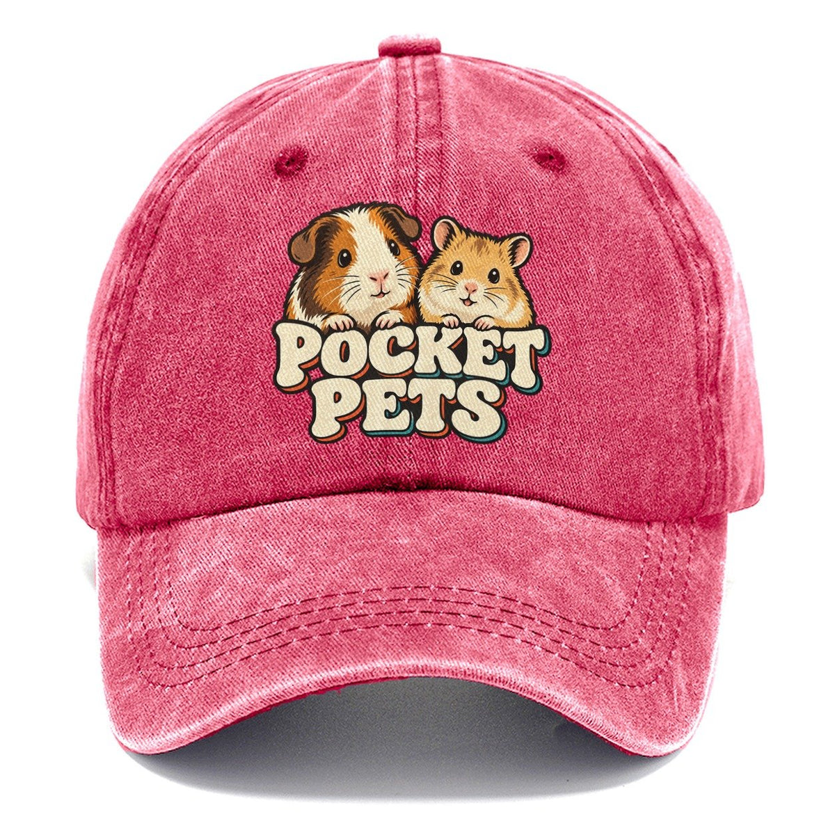 Pocket Pets Small Pet Logos Classic Cap – Pomegranate Blush
